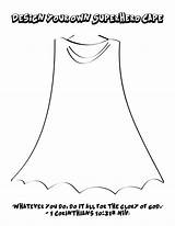 Capes Superheroes sketch template