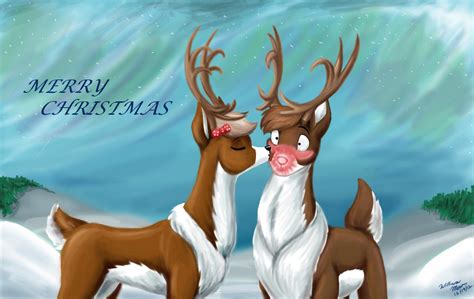 Rudolph S Christmas Kiss By Wmdiscovery93 On Deviantart