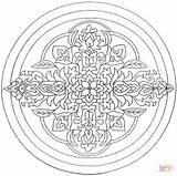 Mandala Coloring Flower Pages Circle Ornament Printable Culture Mandalas Color Print Getcolorings Floral Awesome sketch template