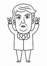 Donald Presidente Coloring Funny Letsdrawkids Dibujosonline Famosa Step Colorironline Divertido sketch template