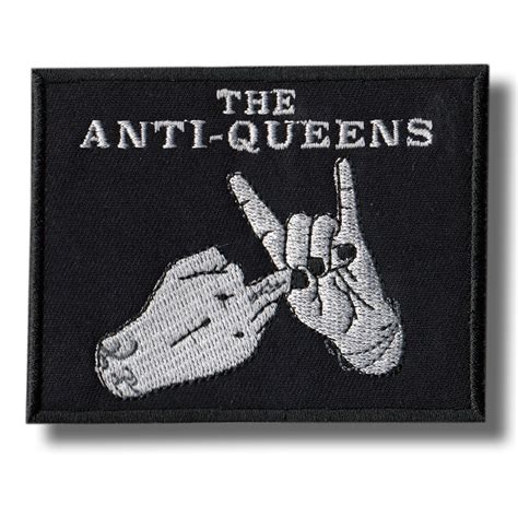 anti queens embroidered patch  cm patch shopcom