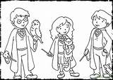 Harry Potter Coloring Pages Hermione Weasley Ron Characters Printable Ginny Color Drawing Cartoon Dobby Getcolorings Kids Quidditch Granger Print Getdrawings sketch template