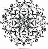 Intricate Mandala Pages Coloring Color Getcolorings Flower sketch template