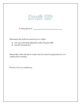 iep letter template