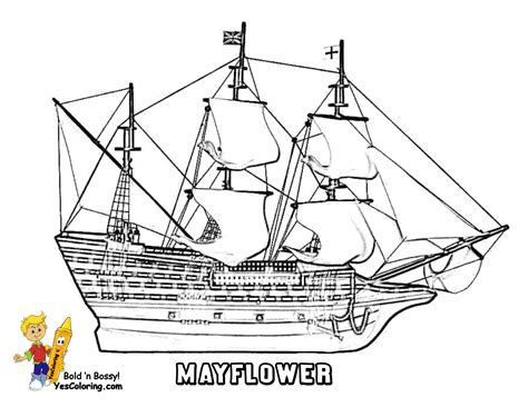 mayflower coloring pages coloring home