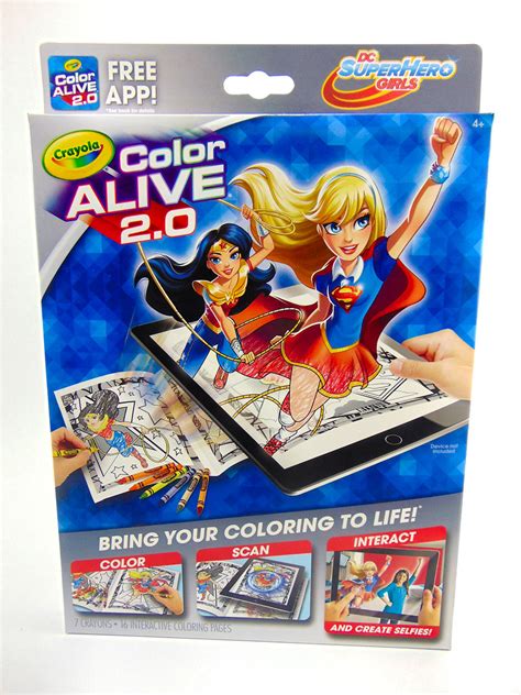 dc super hero girls color alive  coloring book crayo flickr