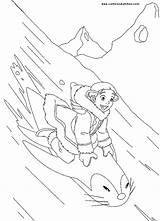 Avatar Airbender Last Katara Coloring Pages Color Print sketch template