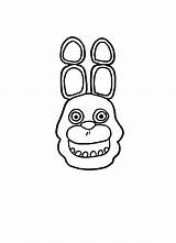 Bonnie Nights Coloring Five Bunny Freddy Pages Freddys Colouring Via sketch template