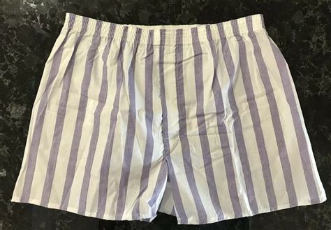 Vintage Boxer Shorts Nos 60s 70s Cotton Poly Purple