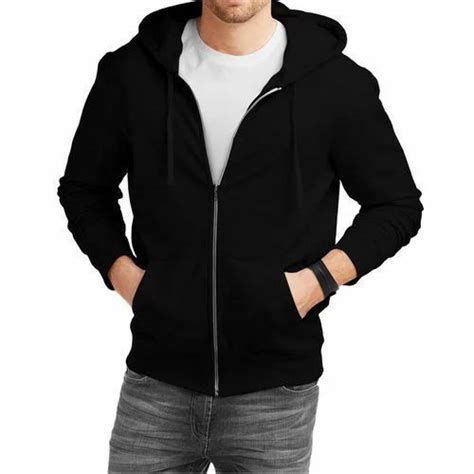 black cotton mens hooded sweatshirt  rs piece  navi mumbai id