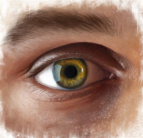 realistic eye painting digital painting    pixels rart