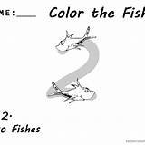 Seuss Fishes sketch template