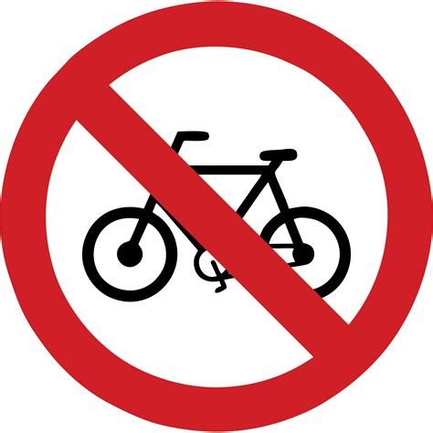 placa de proibido de bicicletas sinalizacao de transito