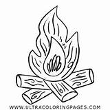 Bonfire Coloring Pages sketch template