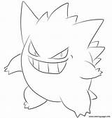 Gengar Pokemon Coloring Pages Printable Print Kids Info Colouring Outline Color Drawing Dragon Prints sketch template