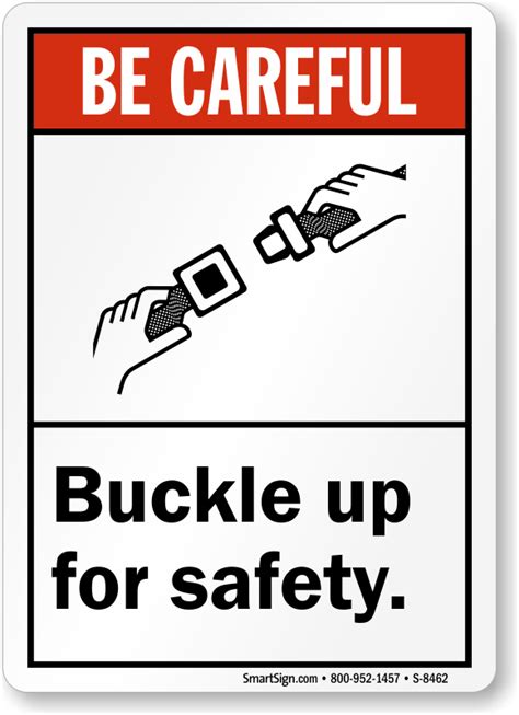 buckle   safety  careful sign sku