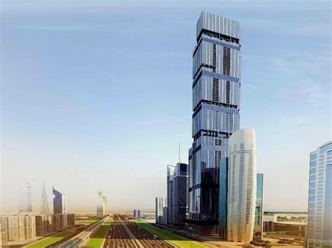 azizi supertall skyscraper sheikh zayed road  dubai location   map prices  phases