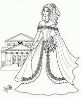 Coloring Pages Fashion Dress Girls Getcolorings Coloringpagesfortoddlers sketch template