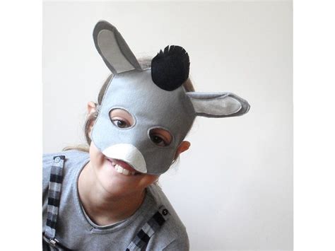 related image donkey mask animal costumes  kids animal masks