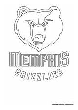 Coloring Pages Nba Memphis Grizzlies Logo Lakers Angeles Los Printable Color Sport Print Basketball Book Drawing Logos Getcolorings Sites Team sketch template