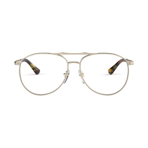 persol men s aviator optical frames gold designer eyewear