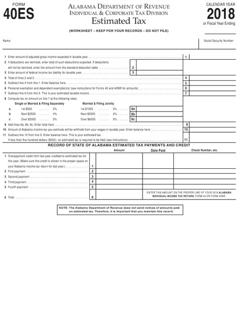 form es  printable   individual estimated tax form templateroller