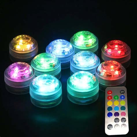 pcslot popular waterproof small battery operated single mini led submersible lights