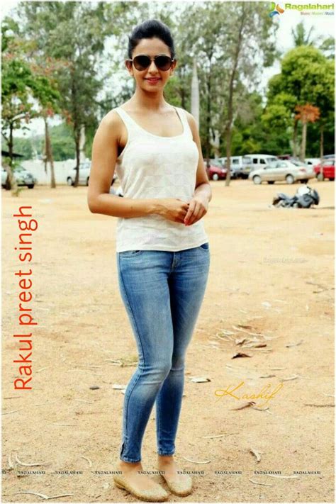 Rakul Preet Singh Tanktop Girl Skinny Jeans