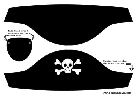 pirate hat printable template