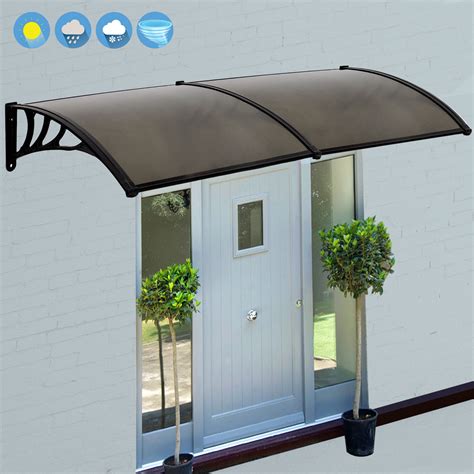 zeny  overhead door window outdoor awning door canopy patio cover modern polycarbonate