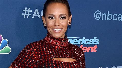 mel b stuns in revealing see through backless jumpsuit herald sun
