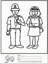 Police Coloring Drawing Officers Officer Pages Getdrawings sketch template
