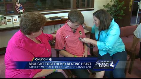 mom listens to beat of son s donor heart in recipient [video]