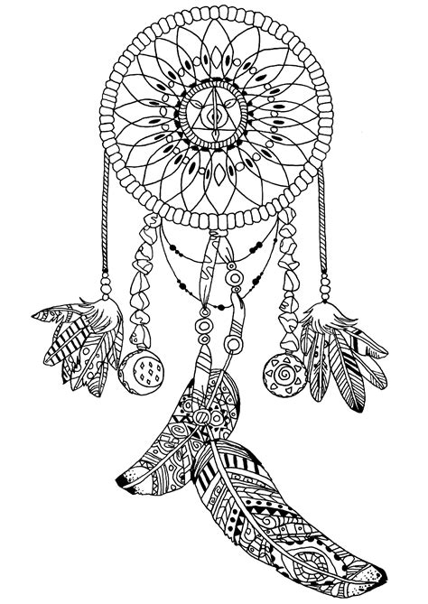 printable dream catcher coloring pages dream catcher coloring pages