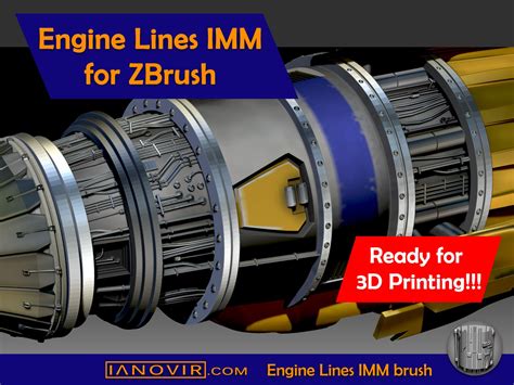 artstation engine lines imm brushes