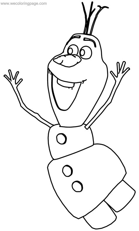 olaf  snowman coloring page wecoloringpagecom