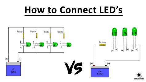 connect wire leds electronic tutorial