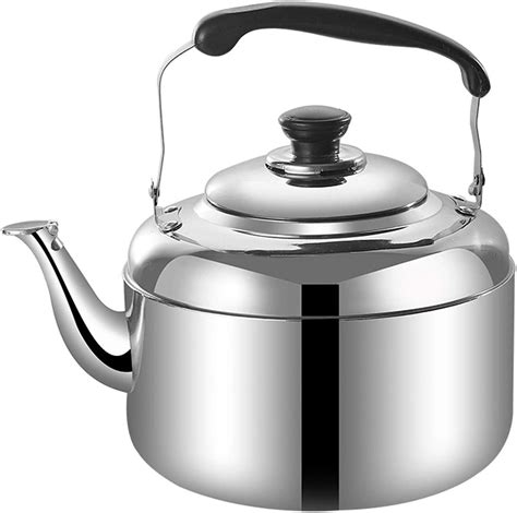 stainless steel tea kettle tea kettle  stove top whistling ergonomic heat resistant handle