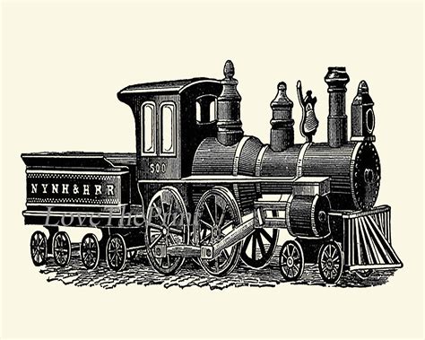 vintage train print set   art prints antique locomotive etsy