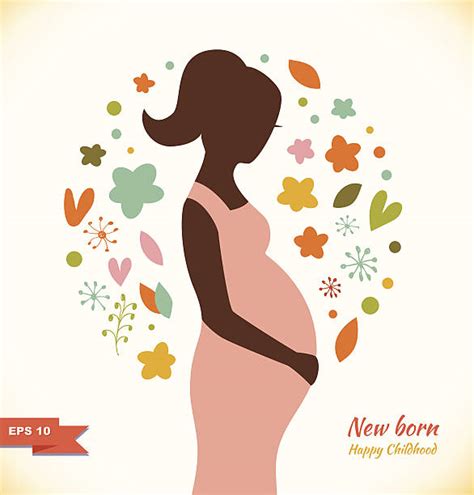 Best Maternity Fashion Illustrations Royalty Free Vector
