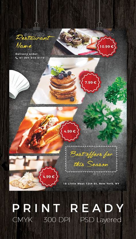 restaurant  cafe offer flyer food poster design restaurant flyer