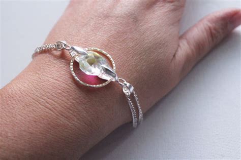 ringed crystal bracelet  minute crafts