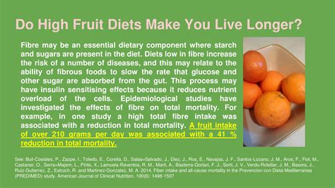 high fruit diets    longer