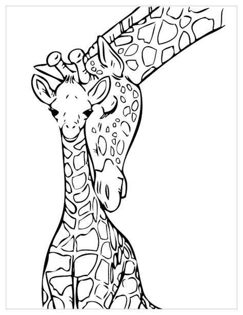baby giraffe coloring page  giraffes kids coloring pages