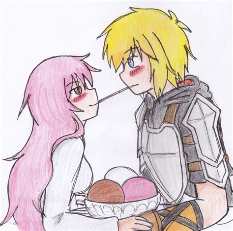 Rwby Fanfic Fanart Her White Pink And Brown Knight By