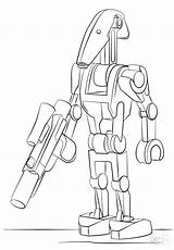 Grievous General Coloring Pages Getcolorings sketch template