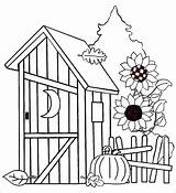 Outhouse Drawing Getdrawings sketch template