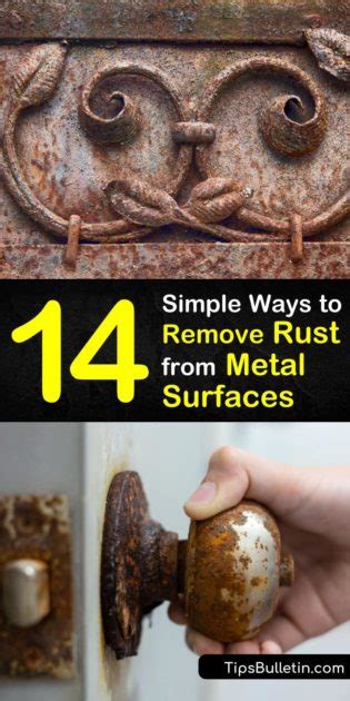 simple ways  remove rust  metal surfaces