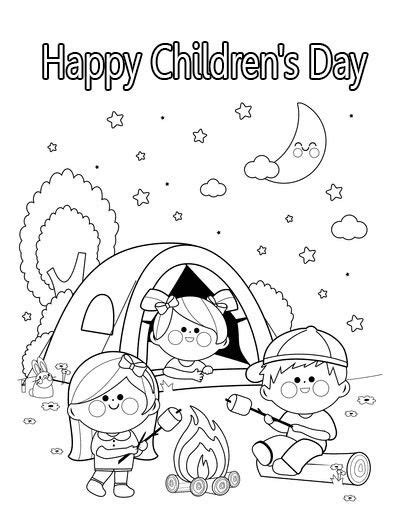 printable childrens day coloring pages printable coloring pages