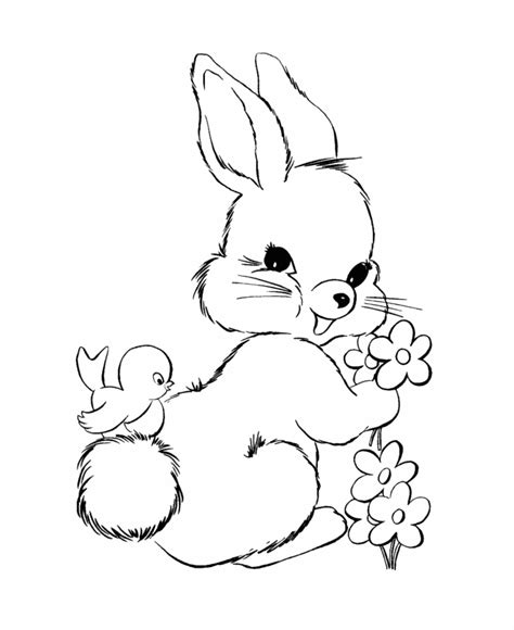 easter bunny coloring pages bluebonkers fluffy easter bunny